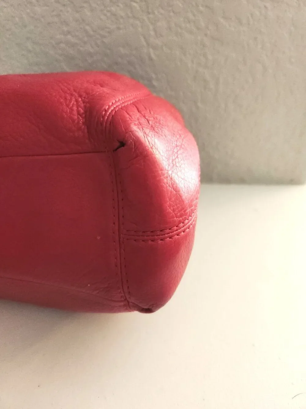 Euc Coach Lexy Red Leather Shoulder Bag Purse